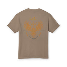 Load image into Gallery viewer, Emblem Eagle Tee — LSC Vintage Crest Graphic Cotton Shirt
